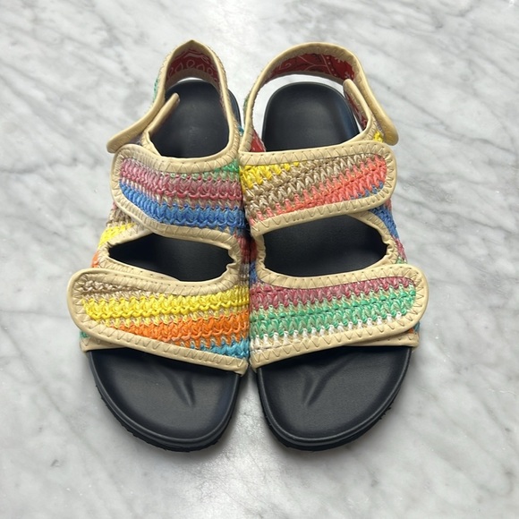 Arizona Love Apache Raffia Multicolor Sandal Size 38/8 - Picture 3 of 14